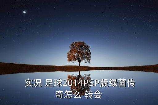  實(shí)況 足球2014PSP版綠茵傳奇怎么 轉(zhuǎn)會(huì)