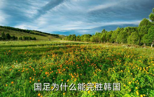 國足為什么能完勝韓國