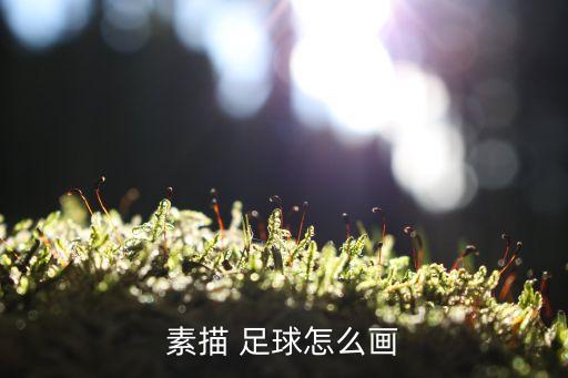 素描 足球怎么畫