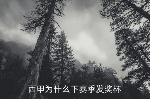 西甲為什么下賽季發(fā)獎(jiǎng)杯