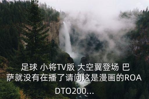  足球 小將TV版 大空翼登場 巴薩就沒有在播了請問這是漫畫的ROADTO200...