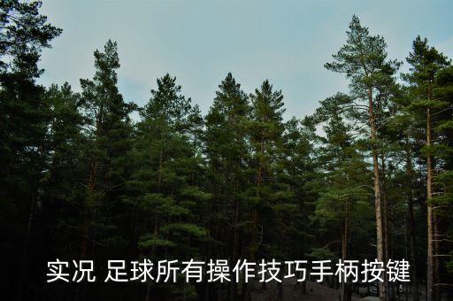  實況 足球所有操作技巧手柄按鍵