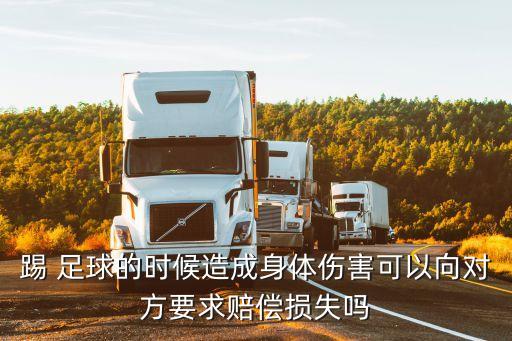 踢 足球的時候造成身體傷害可以向?qū)Ψ揭筚r償損失嗎