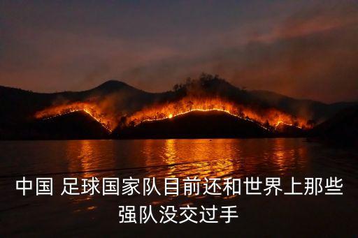 中國 足球國家隊目前還和世界上那些強(qiáng)隊沒交過手