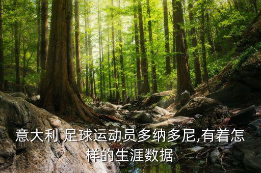 意大利 足球運(yùn)動員多納多尼,有著怎樣的生涯數(shù)據(jù)