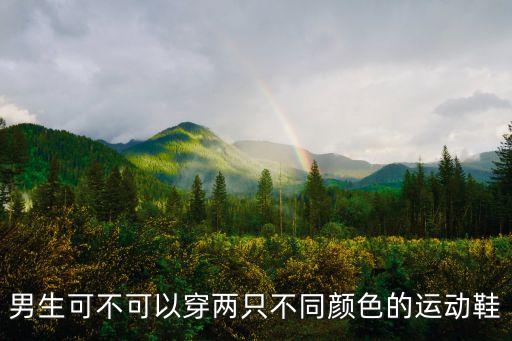 男生可不可以穿兩只不同顏色的運動鞋