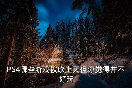 PS4哪些游戲被吹上天但你覺得并不 好玩