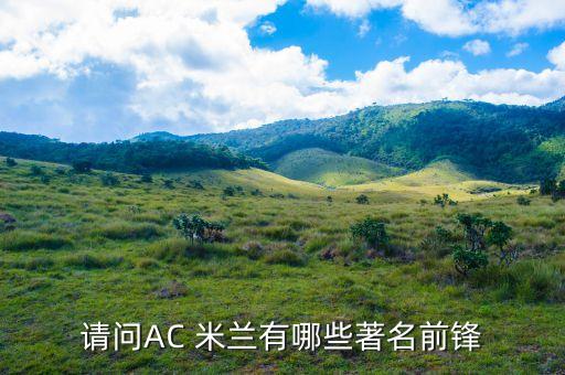 請(qǐng)問AC 米蘭有哪些著名前鋒