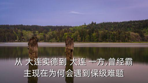 從 大連實(shí)德到 大連 一方,曾經(jīng)霸主現(xiàn)在為何會(huì)遇到保級難題