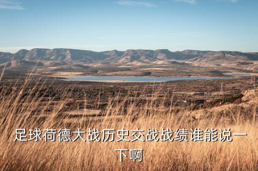  足球荷德大戰(zhàn)歷史交戰(zhàn)戰(zhàn)績(jī)誰(shuí)能說(shuō)一下啊