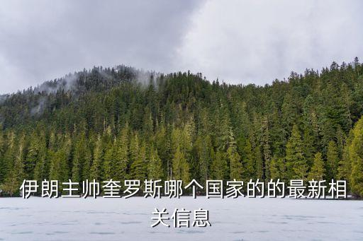 伊朗足球隊主教練
