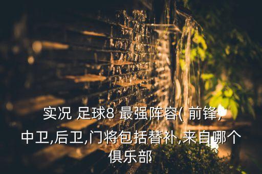  實(shí)況 足球8 最強(qiáng)陣容( 前鋒,中衛(wèi),后衛(wèi),門將包括替補(bǔ),來自哪個(gè)俱樂部