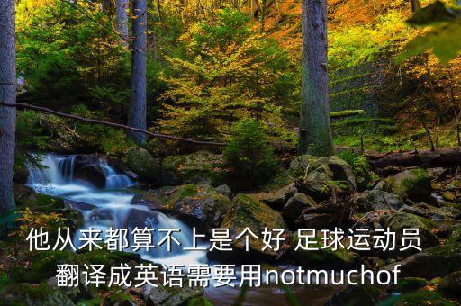 他沒有足球翻譯,足球英語(yǔ)作文帶翻譯