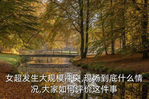 女超發(fā)生大規(guī)模沖突,現(xiàn)場到底什么情況,大家如何評價(jià)這件事