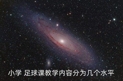 小學 足球課教學內容分為幾個水平