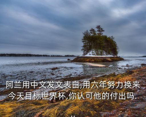 阿蘭用中文發(fā)文表白,用六年努力換來今天目標(biāo)世界杯,你認(rèn)可他的付出嗎...