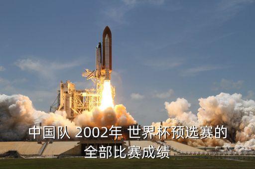 中國足球隊2002世界杯