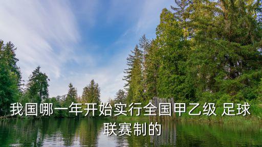 我國(guó)哪一年開始實(shí)行全國(guó)甲乙級(jí) 足球 聯(lián)賽制的