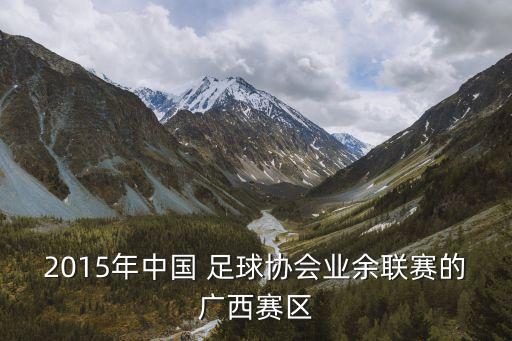 2015年中國 足球協(xié)會業(yè)余聯(lián)賽的廣西賽區(qū)