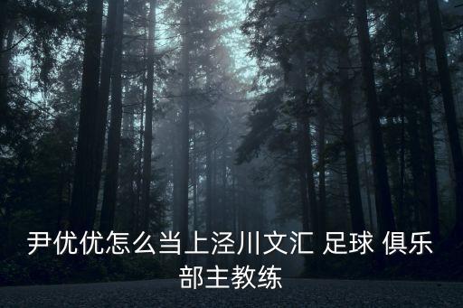 尹優(yōu)優(yōu)怎么當(dāng)上涇川文匯 足球 俱樂部主教練