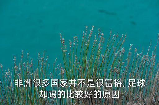  非洲很多國(guó)家并不是很富裕, 足球卻踢的比較好的原因