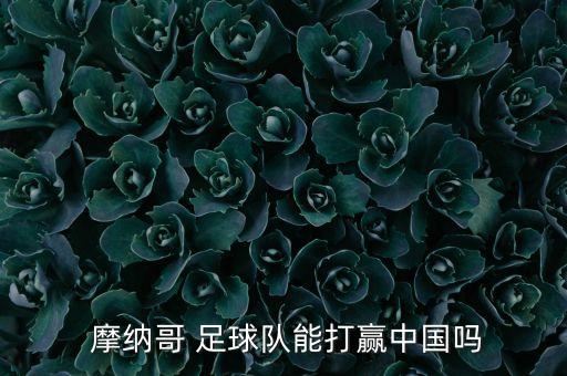  摩納哥 足球隊(duì)能打贏中國嗎