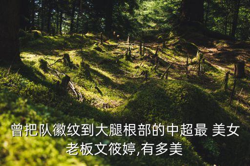 曾把隊徽紋到大腿根部的中超最 美女老板文筱婷,有多美