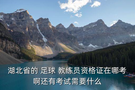 湖北省的 足球 教練員資格證在哪考啊還有考試需要什么