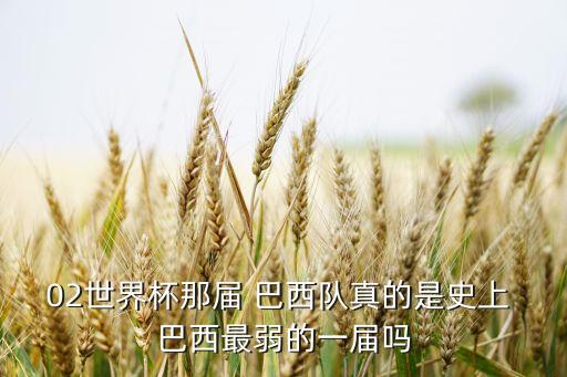 02世界杯那屆 巴西隊(duì)真的是史上 巴西最弱的一屆嗎