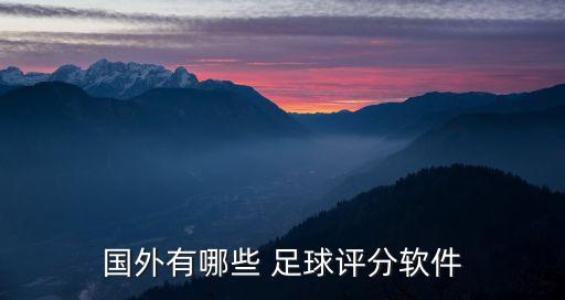 國(guó)外有哪些 足球評(píng)分軟件