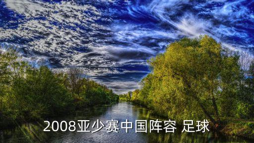 2008亞少賽中國陣容 足球
