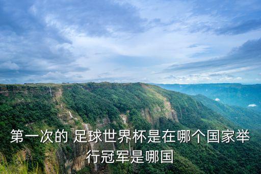 第一次的 足球世界杯是在哪個國家舉行冠軍是哪國