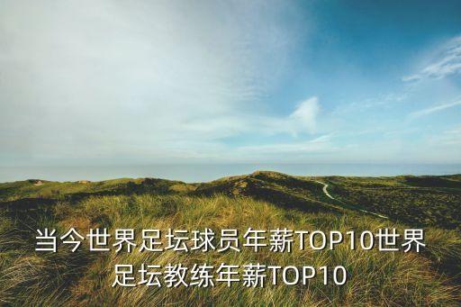 當今世界足壇球員年薪TOP10世界足壇教練年薪TOP10