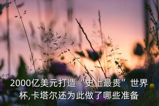2000億美元打造“史上最貴”世界杯,卡塔爾還為此做了哪些準備