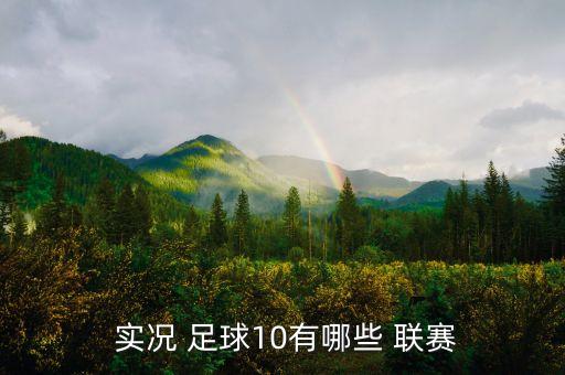  實(shí)況 足球10有哪些 聯(lián)賽