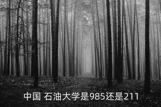 中國 石油大學是985還是211