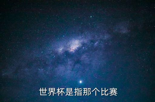  世界杯是指那個(gè)比賽