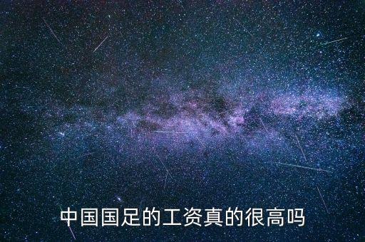 中國國足的工資真的很高嗎