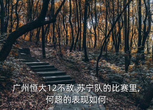 廣州恒大12不敵 蘇寧隊(duì)的比賽里,何超的表現(xiàn)如何