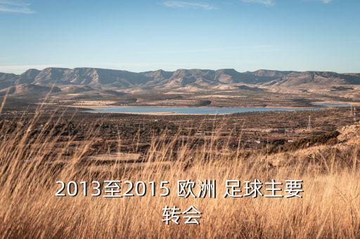 2013至2015 歐洲 足球主要 轉(zhuǎn)會