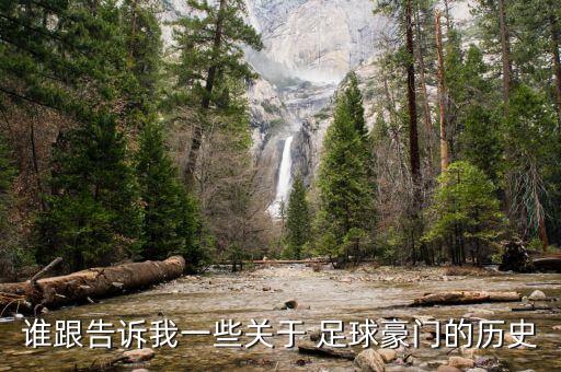 誰跟告訴我一些關于 足球豪門的歷史