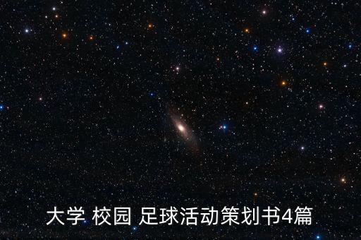 大學(xué) 校園 足球活動策劃書4篇