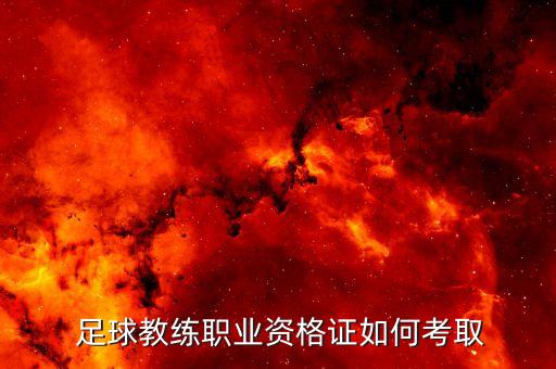  足球教練職業(yè)資格證如何考取