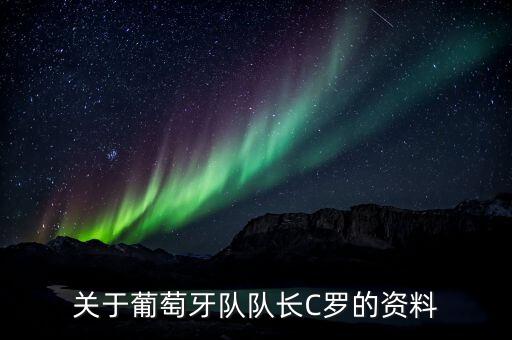 關于葡萄牙隊隊長C羅的資料