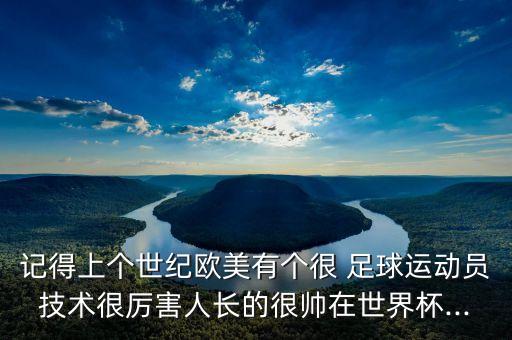 記得上個世紀歐美有個很 足球運動員技術很厲害人長的很帥在世界杯...