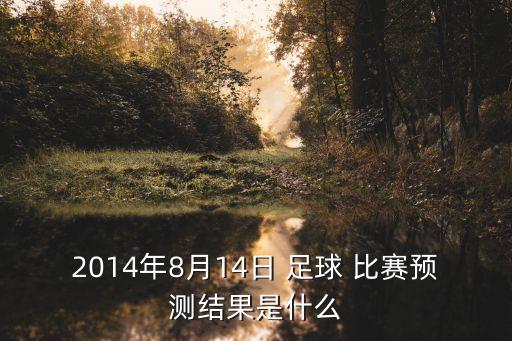 2014年8月14日 足球 比賽預(yù)測(cè)結(jié)果是什么