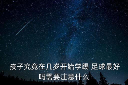  孩子究竟在幾歲開始學(xué)踢 足球最好嗎需要注意什么