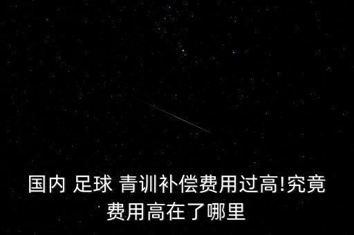 國內(nèi) 足球 青訓補償費用過高!究竟費用高在了哪里