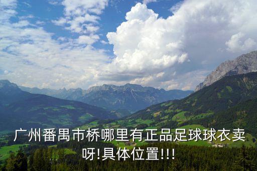  廣州番禺市橋哪里有正品足球球衣賣(mài)呀!具體位置!!!