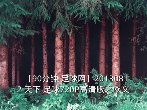 【90分鐘 足球網】20130812 天下 足球720P高清版之歐文...